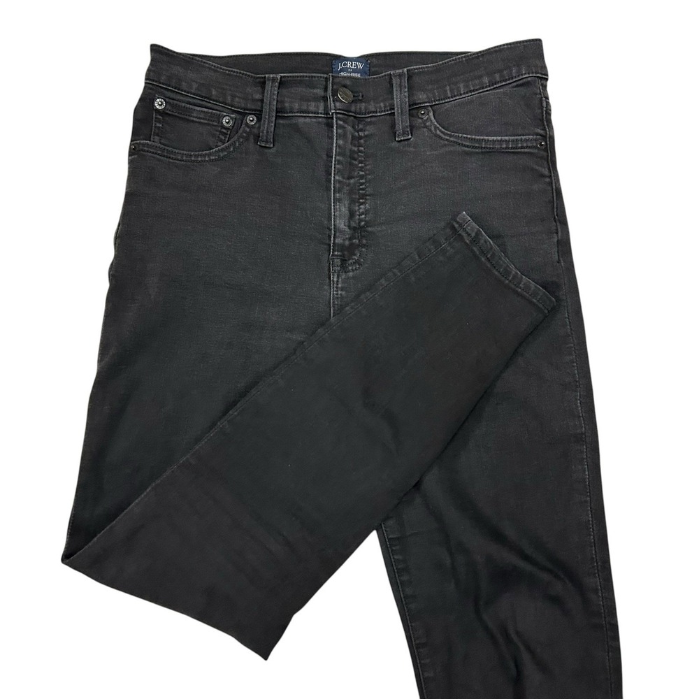 J Crew High Rise Skinny Jeans‎ Women's 28 Black 27" Inseam Preppy  Denim